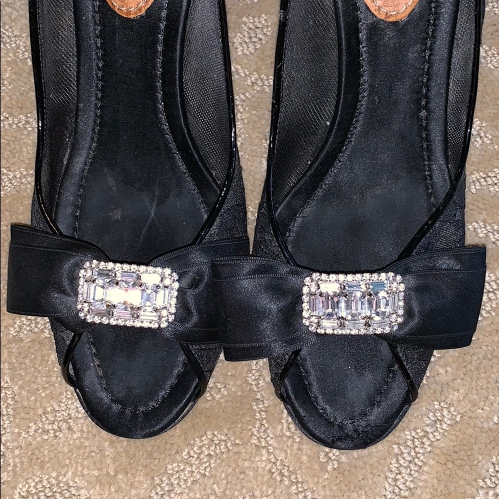Black heels diamond bow- Dolce & Gabbana - Picture 2 of 8